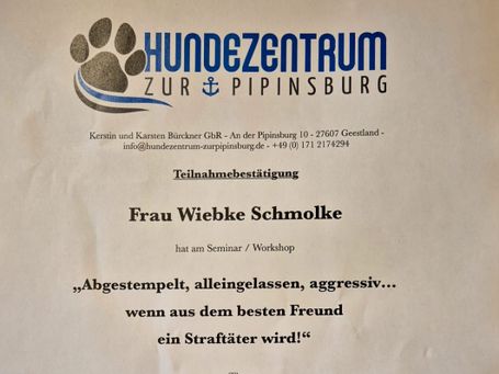 Teilnahmebescheinigung